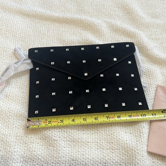 🆕Rebecca Minkoff Black Leo Crystal Studded Clutch